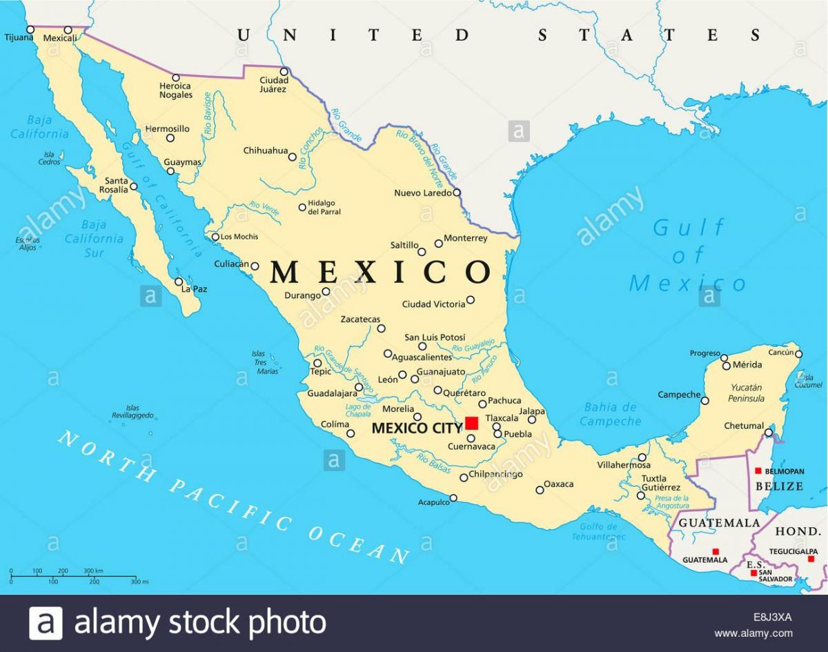 Mexíkó kort borgir