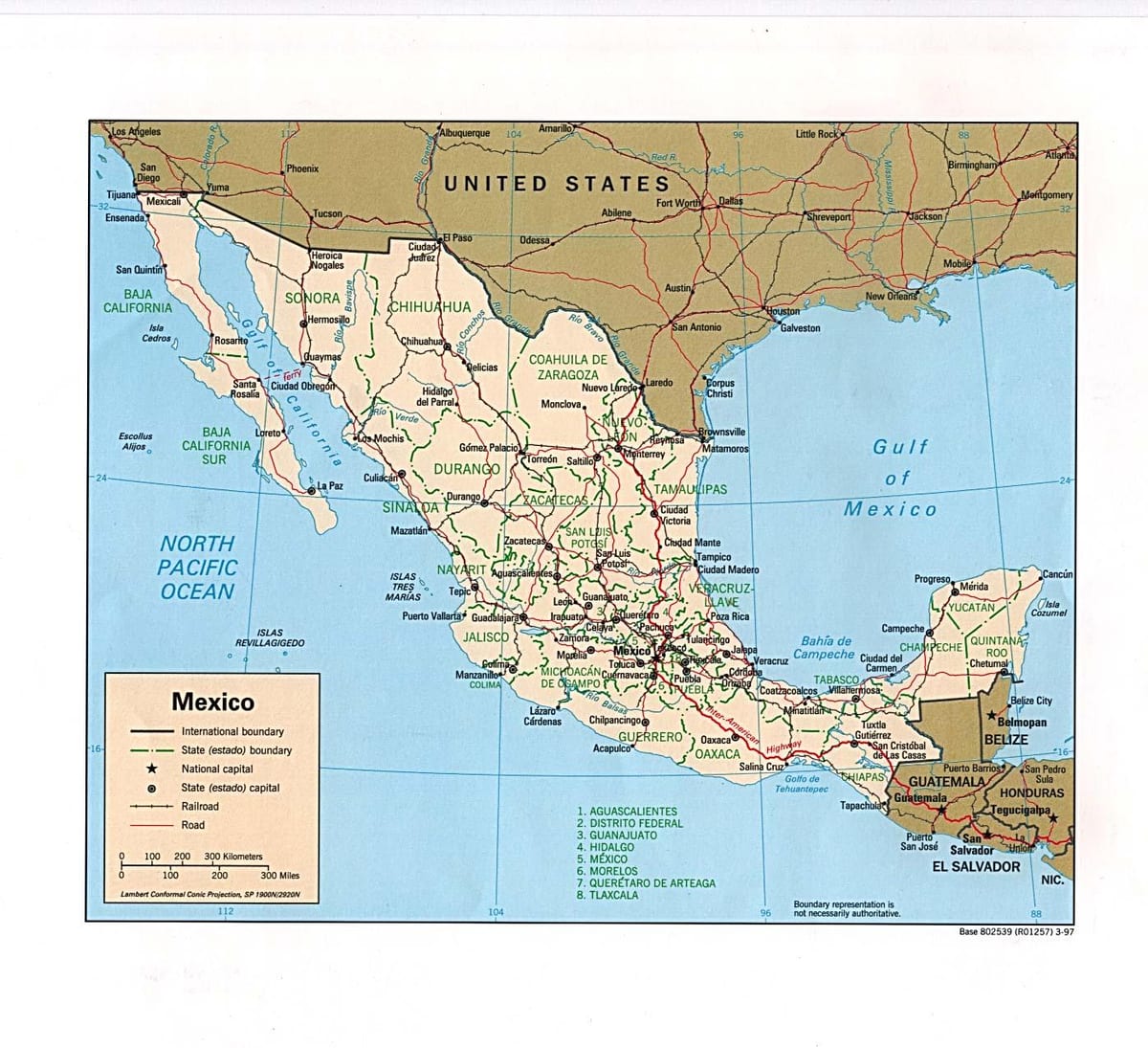 kortlagning Mexíkó