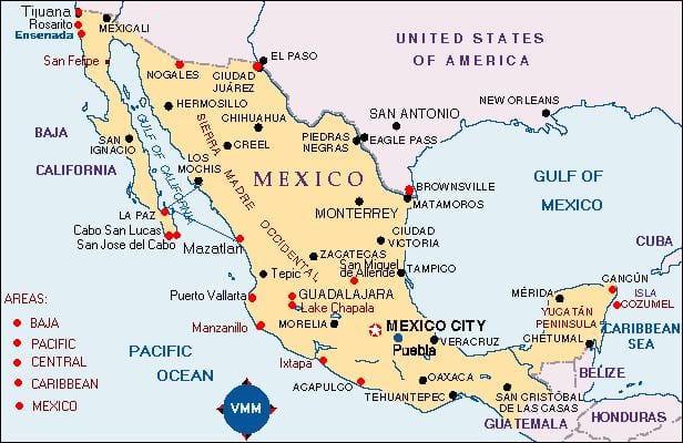 Mexíkó kort frí