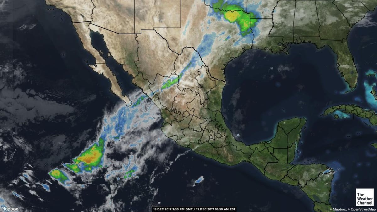 radar kort Mexíkó