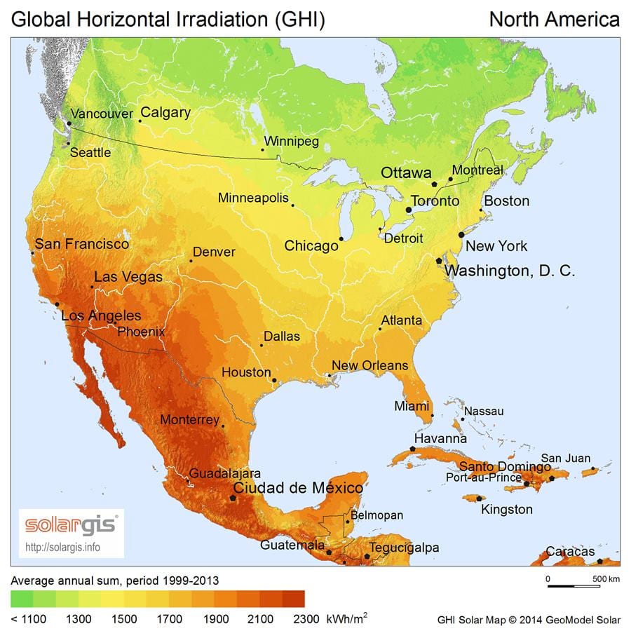 kort af Mexíkó sunshine