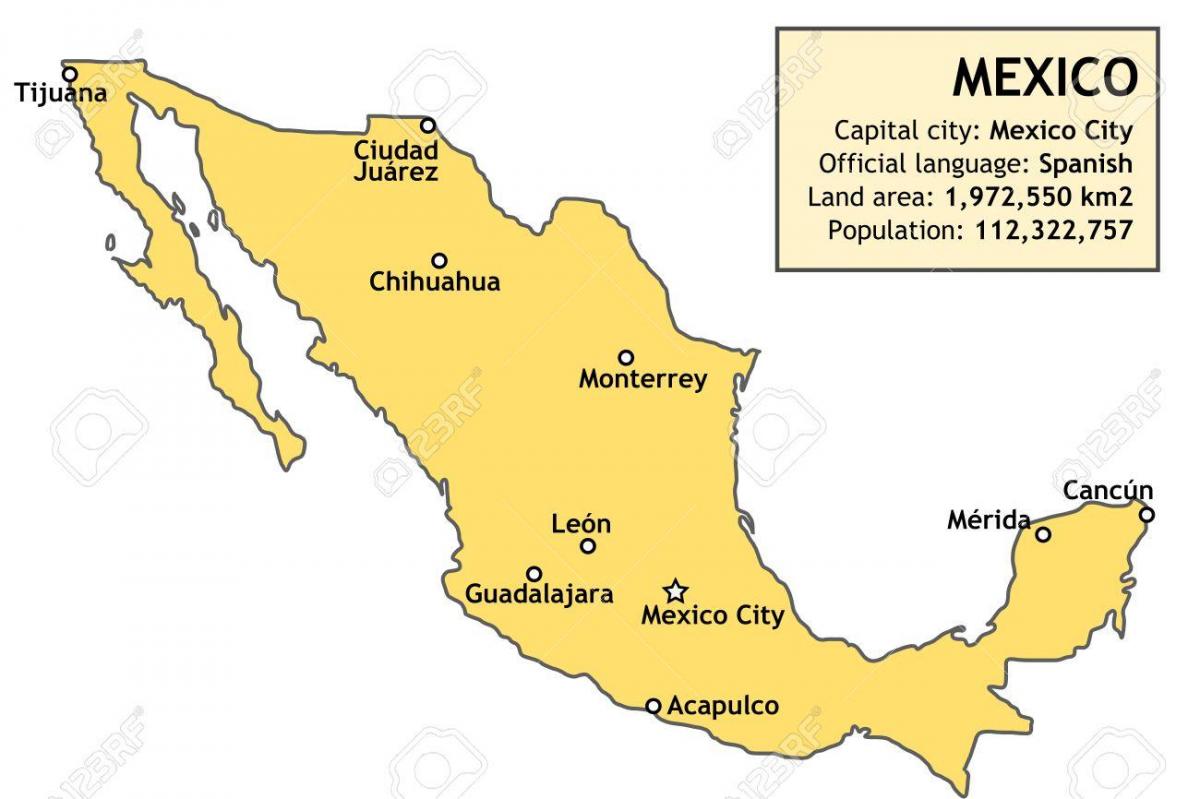 Mexíkó kort landi