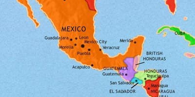 Mexíkó ameríku kort