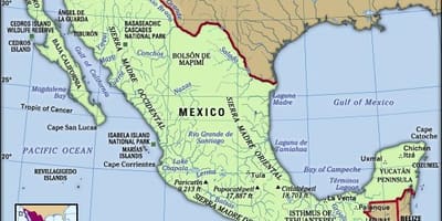 Mexíkó kort fyrir krakka