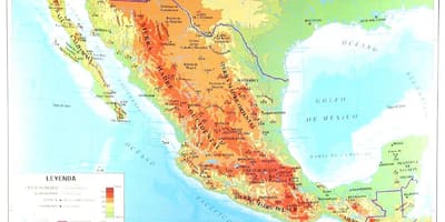 Landfræðilega kort Mexíkó