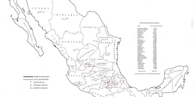 Merkt kort af Mexíkó
