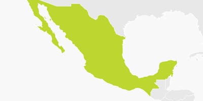 Kort af Mexíkó segja.