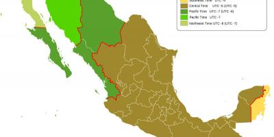 Tímabelti kort Mexíkó