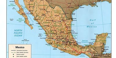 Mexíkó upprunalega kort